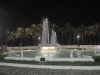 fountain at he beach promenade in Santos, Brazil